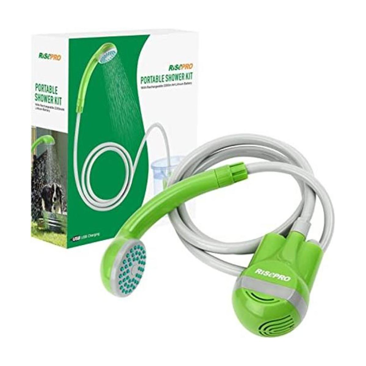 RISEPRO Ducha portátil para campamento cabezal de ducha