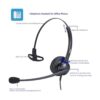Auriculares de teléfono con cable de 0.098 in para