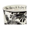 Karma Gifts Taza BOHO en blanco y negro 16 onzas