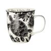 Karma Gifts Taza BOHO en blanco y negro 16 onzas