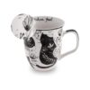 Karma Gifts Taza BOHO en blanco y negro 16 onzas