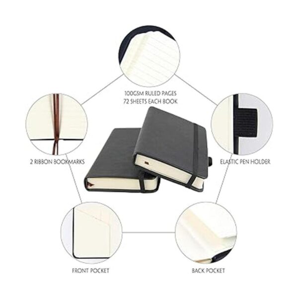 Cuaderno de bolsillo de 3.5 x 5.5 pulgadas pequeño_2