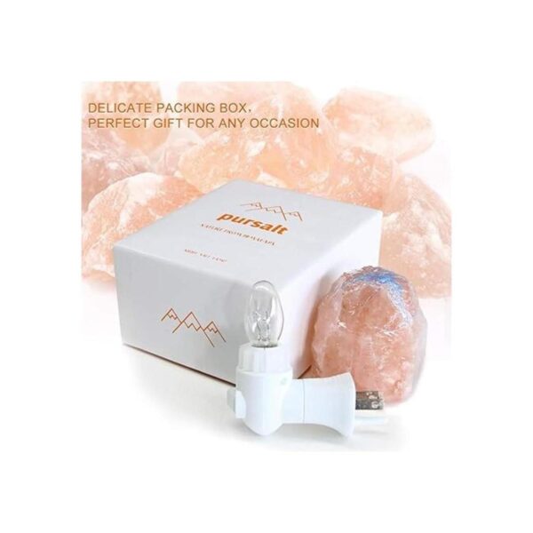 Pursalt Lámpara de sal del Himalaya enchufe de pared_5
