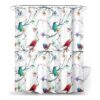 Ao blare Cortina de ducha para pájaros con diseño de_1