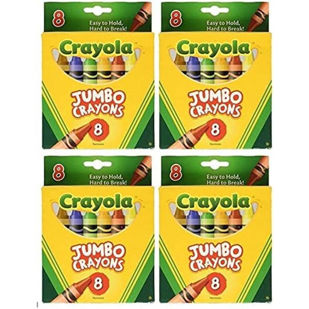 Crayola Paquete de 4 crayones gigantes de 8 quilates