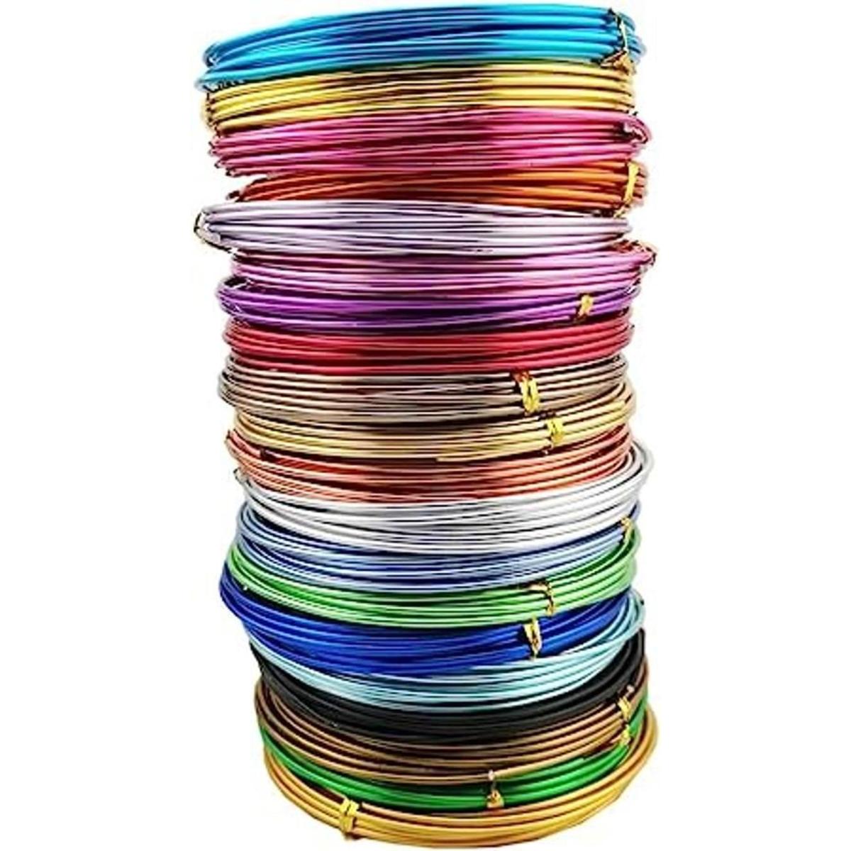 Inspirelle 20 colores de alambre de aluminio para