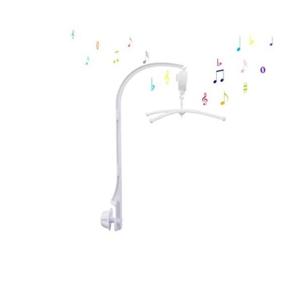 Caja de música móvil de 26 pulgadas de color blanco para