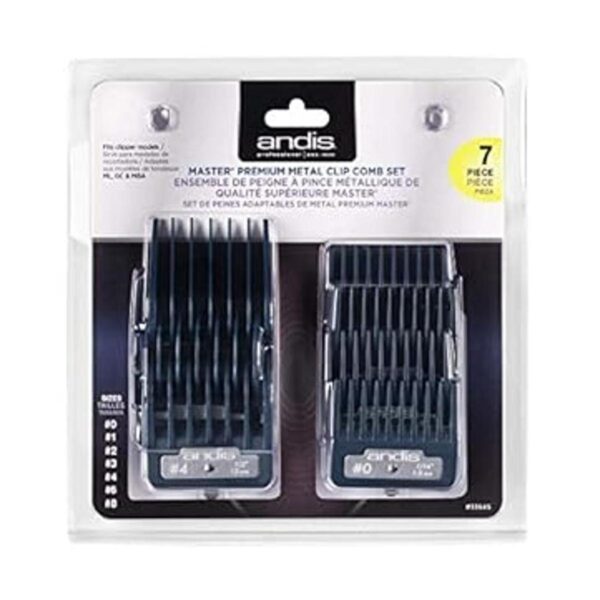 Andis Master Series 33645 Juego de 7 pinzas para el pelo