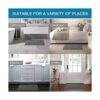 Tapetes para baño gris antideslizantes ultra gruesas y_6