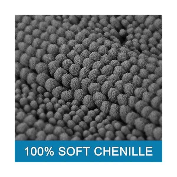 Tapetes para baño gris antideslizantes ultra gruesas y_3
