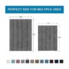 Tapetes para baño gris antideslizantes ultra gruesas y_2