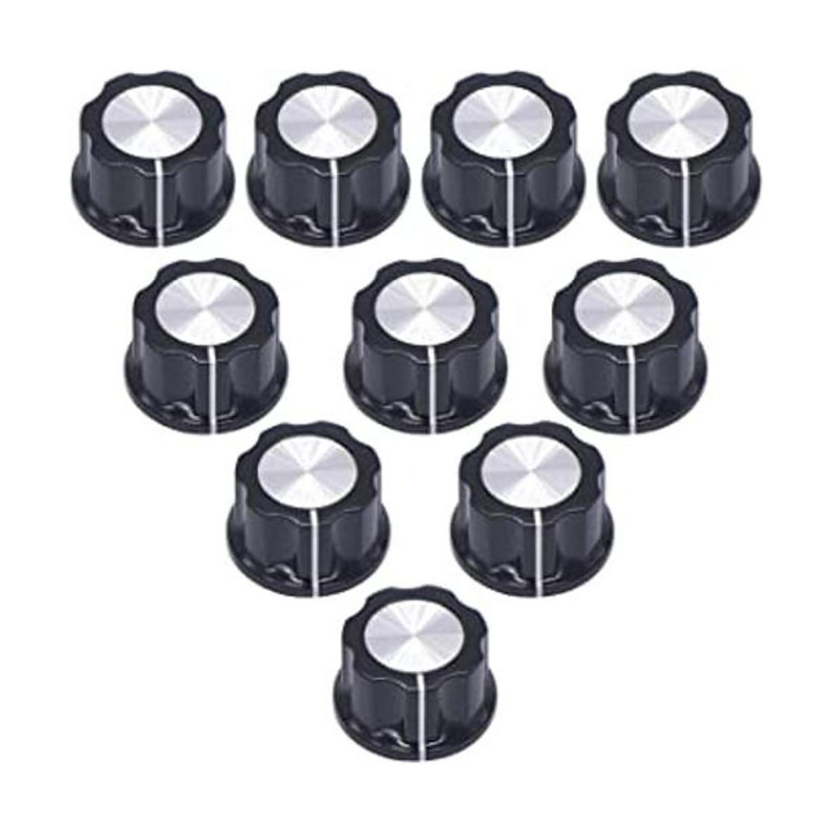 Taiss 10 pomos de potenciómetro pomos giratorios perilla