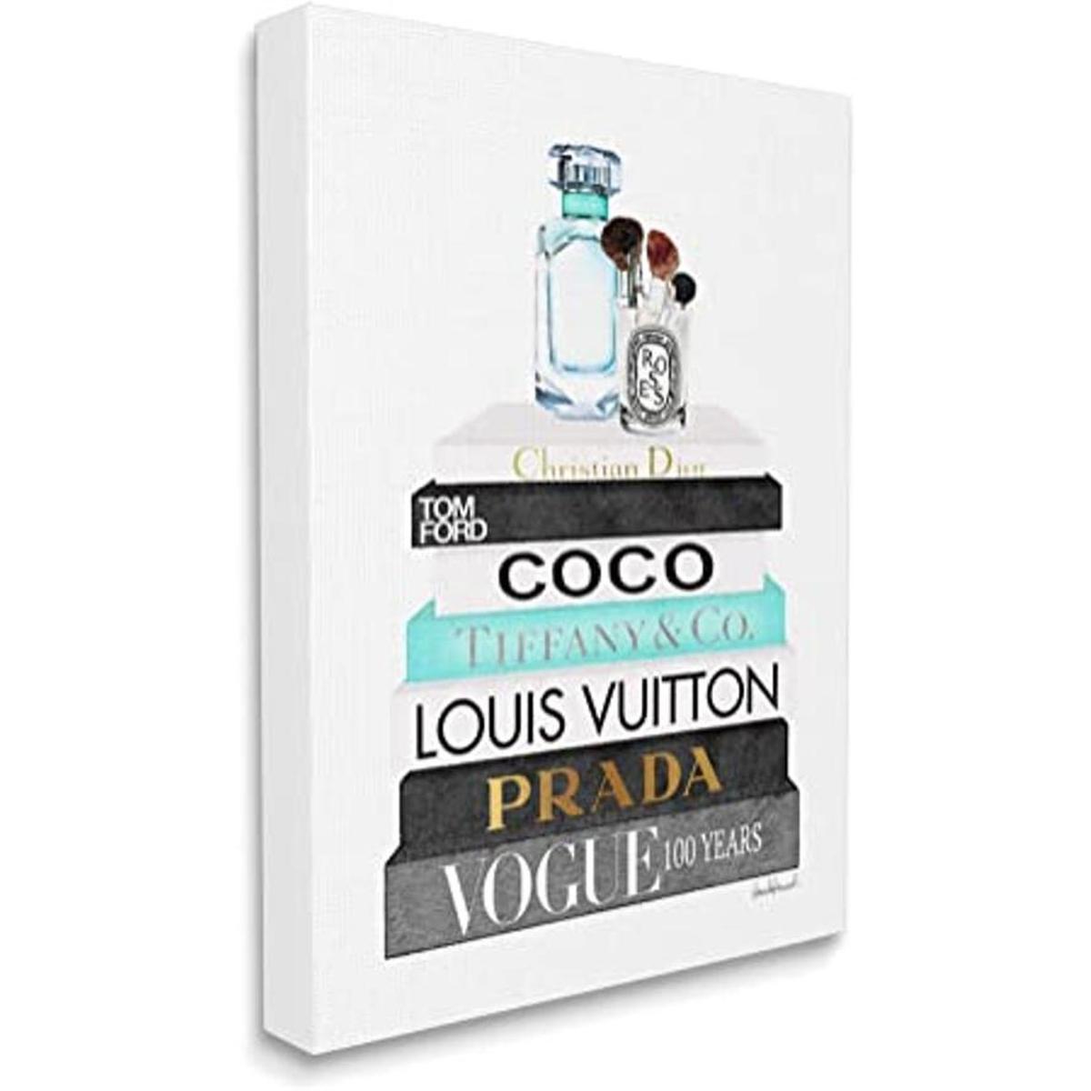 Stupell Industries Book Stack Pinceles para perfumes