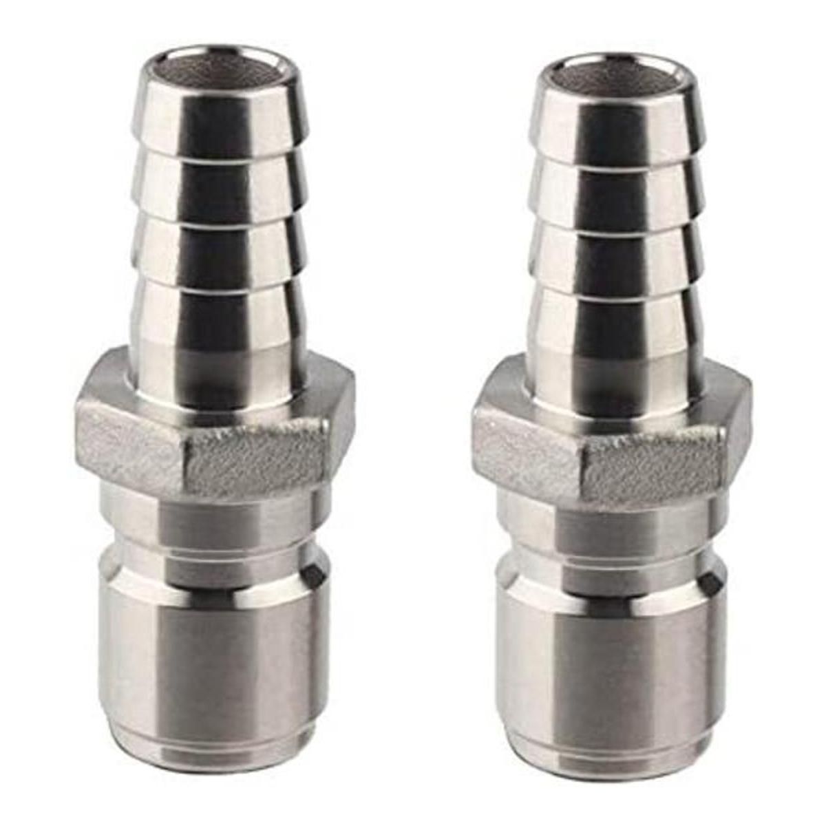 ProMaker 2 conectores macho de acero inoxidable de