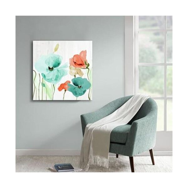 Genius Decor Lienzo decorativo de pared con flores de_5
