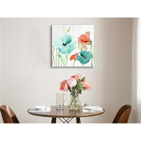 Genius Decor Lienzo decorativo de pared con flores de_3