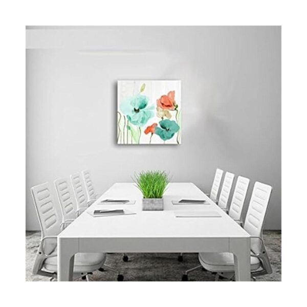 Genius Decor Lienzo decorativo de pared con flores de_4