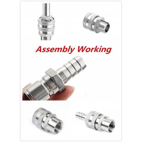 ProMaker 2 conectores macho de acero inoxidable de_5