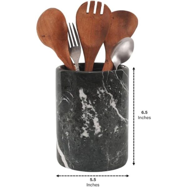 Organizador de utensilios de cocina de mármol hecho a_6