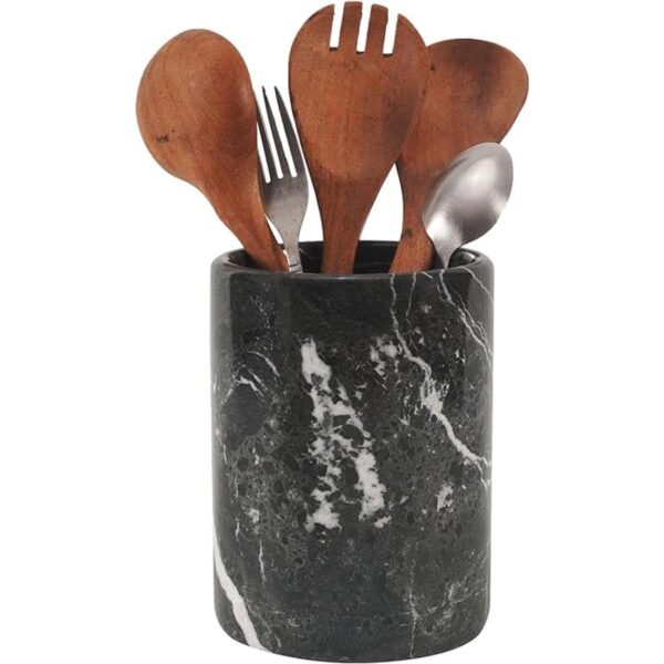 Organizador de utensilios de cocina de mármol hecho a_1