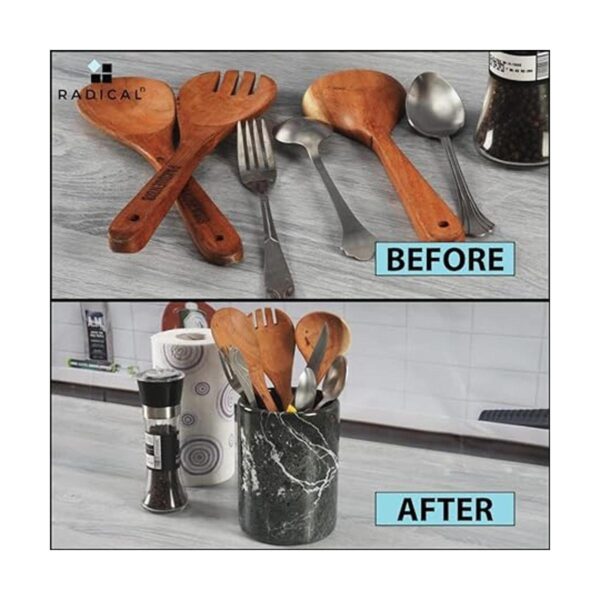 Organizador de utensilios de cocina de mármol hecho a_3