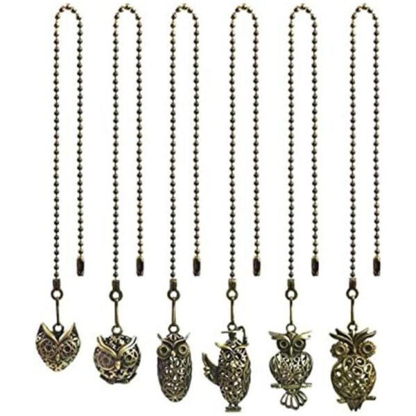 Hyamass 6 colgantes vintage con diseño de búho con_1