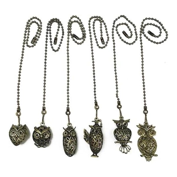 Hyamass 6 colgantes vintage con diseño de búho con_4