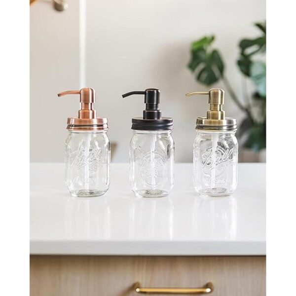 Jarmazing Products Dispensador de jabón Mason Cobre con_3