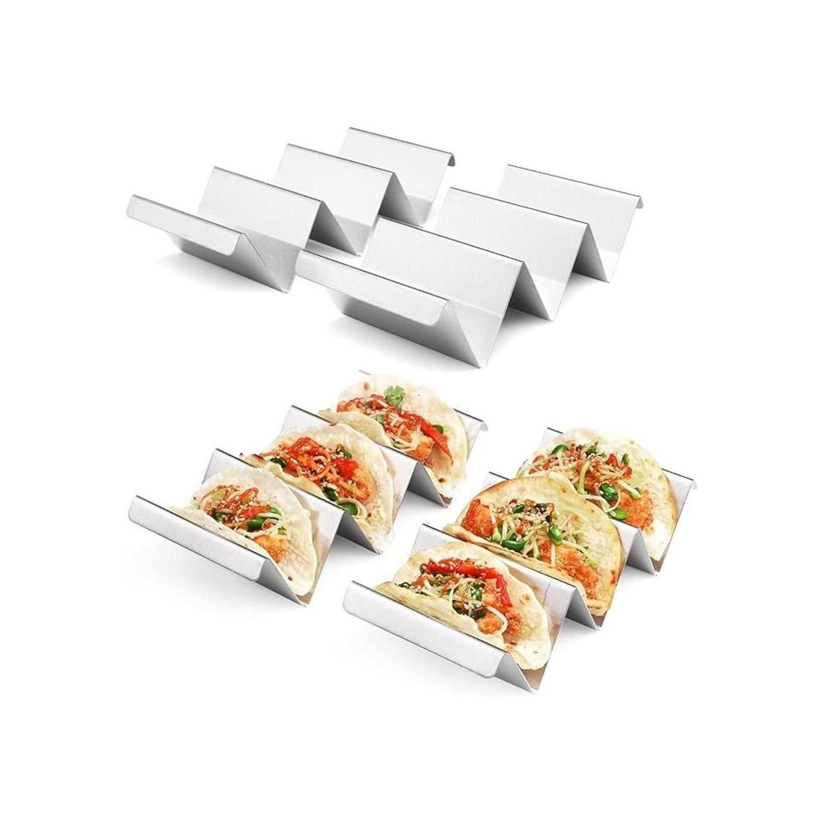 ARTTHOME Juego de 4 soportes para tacos de acero