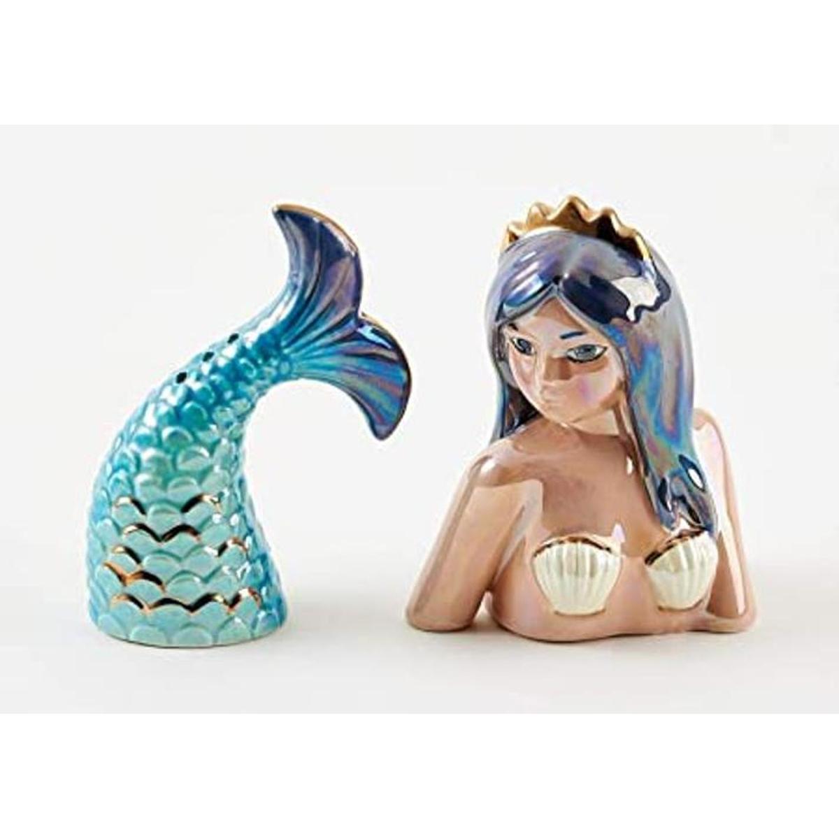 Juego de salero y pimentero de princesa sirena