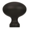 Amerock Perilla de gabinete color negro mate longitud de_4
