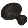 Amerock Perilla de gabinete color negro mate longitud de_5
