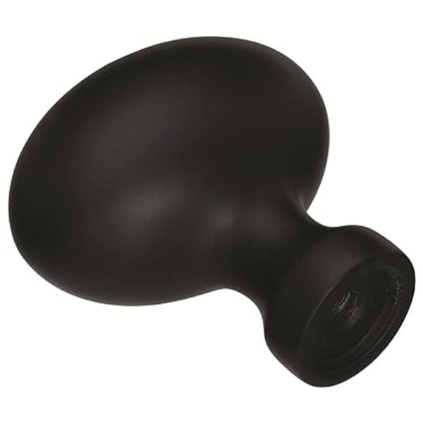 Amerock Perilla de gabinete color negro mate longitud de_5