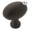 Amerock Perilla de gabinete color negro mate longitud de_1