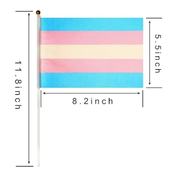 Paquete de 50 banderas transgénero con diseño de arco_3
