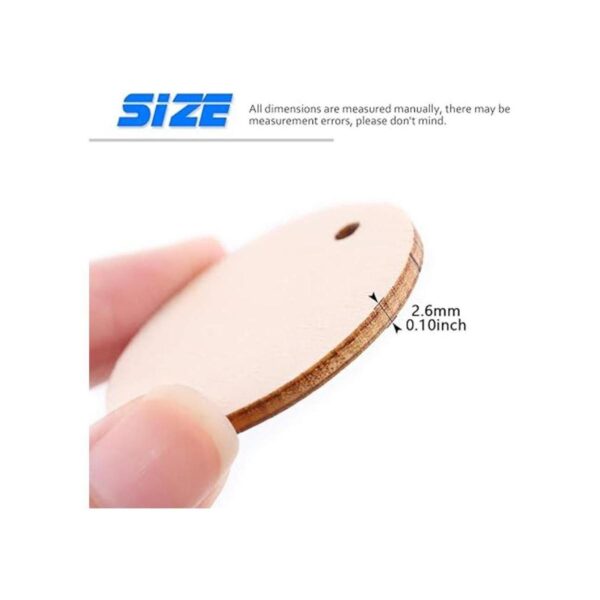 Glarks 240 unidades de 1.5 in de madera con agujeros y