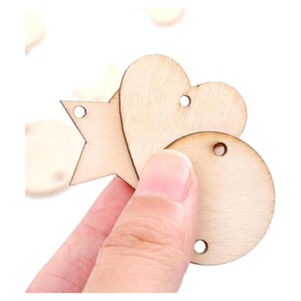 Glarka 240 piezas 12 pulgadas estrellacorazón de madera