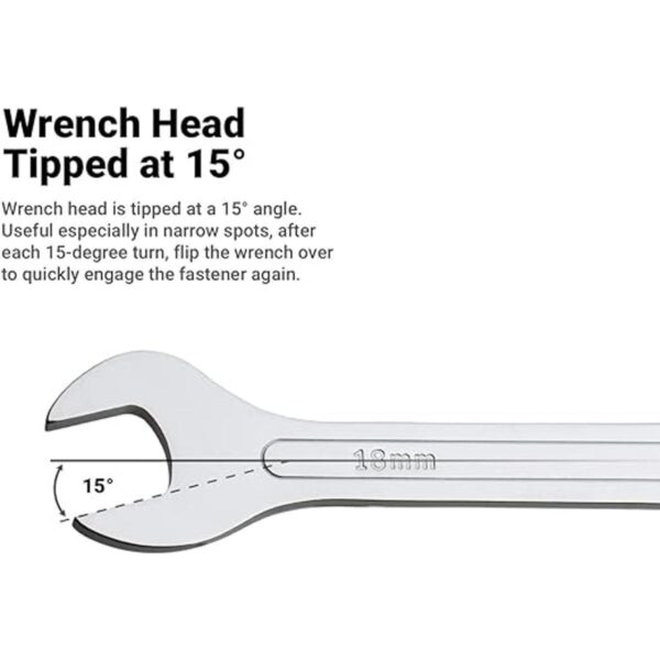 Capri Tools Llave de extremo abierto superfina de 58_6