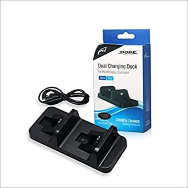 Dobe PS4 Dual Charging Dock Compact Station Black for_1