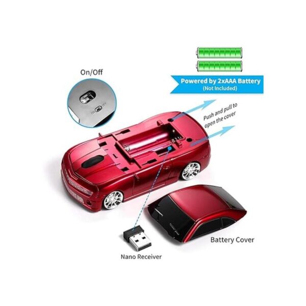BKLNOG Ratón inalámbrico para automóvil actualizado con_5