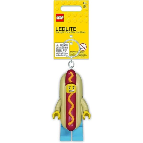 IQ Lego Llavero de luz para perro caliente figura de 3_2