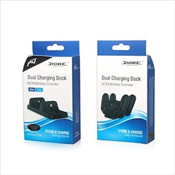 Dobe PS4 Dual Charging Dock Compact Station Black for_6