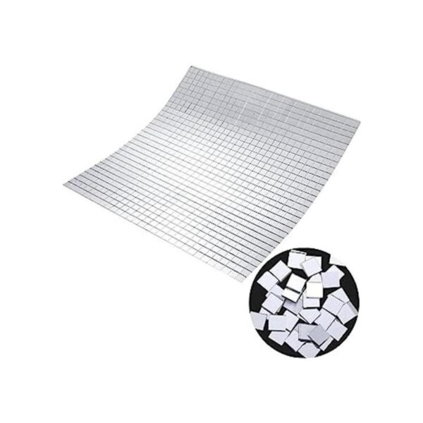 SATINIOR 800 Piezas de Mini Cristal Cuadrado Autoadhesivo