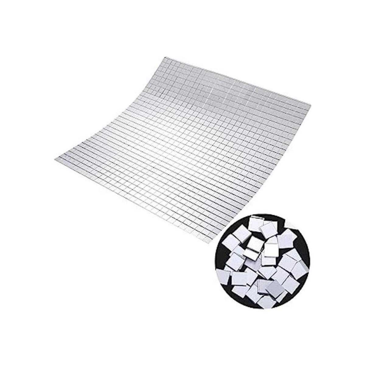 SATINIOR 800 Piezas de Mini Cristal Cuadrado Autoadhesivo