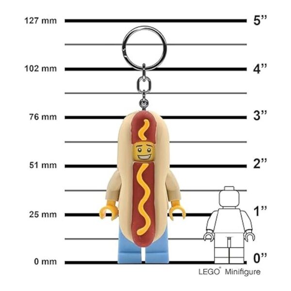 IQ Lego Llavero de luz para perro caliente figura de 3_3