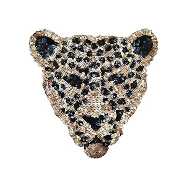 Artem Parche de cabeza de leopardo 1 pieza con_1