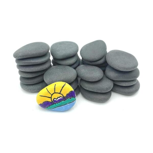 Lifetop 30 rocas de pintura pequeñas rocas planas y_1