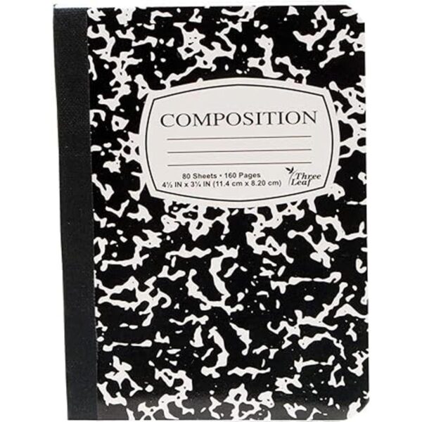 Paquete de 4 mini cuadernos de composición de mármol 412_3
