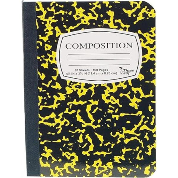 Paquete de 4 mini cuadernos de composición de mármol 412_4