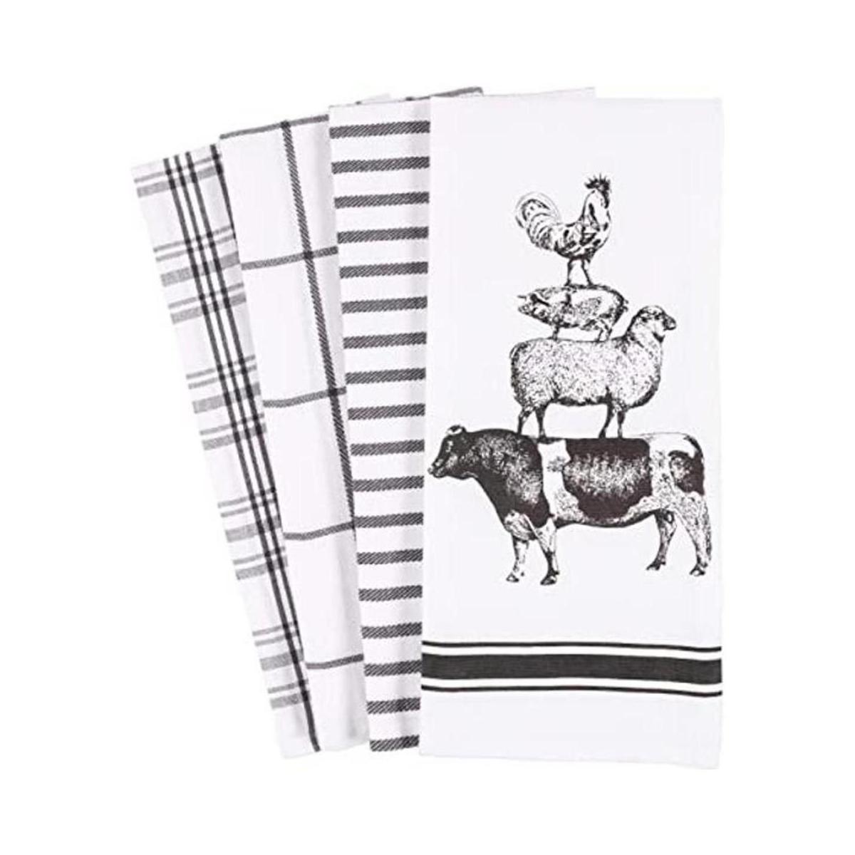 KAF Home Pantry Juego de 4 paños de cocina apilados de